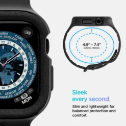 Spigen Apple Watch 11 42Mm|Apple Watch 10 42Mm-PASEK APPLE WATCH 10 42 MM VAULT PRO MATOWY CZARNY