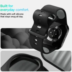 Spigen Apple Watch Se 2024 40Mm|Apple Watch 8 42Mm-PASEK APPLE WATCH 6 / 7 / 8 / 9 / 10 / SE (40 / 41 / 42 MM) NANO POP BLACK SESAME