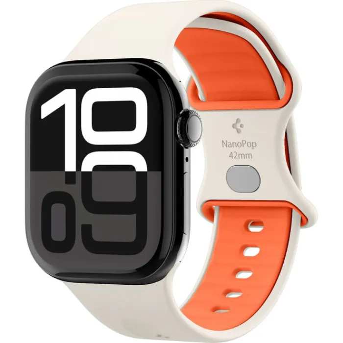 Spigen Apple Watch Se 2024 40Mm|Apple Watch 8 42Mm-PASEK APPLE WATCH 6 / 7 / 8 / 9 / 10 / SE (40 / 41 / 42 MM) NANO POP ORANGE BEIGE