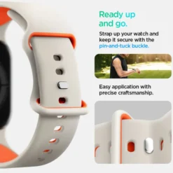 Spigen Apple Watch Se 2024 40Mm|Apple Watch 8 42Mm-PASEK APPLE WATCH 6 / 7 / 8 / 9 / 10 / SE (40 / 41 / 42 MM) NANO POP ORANGE BEIGE
