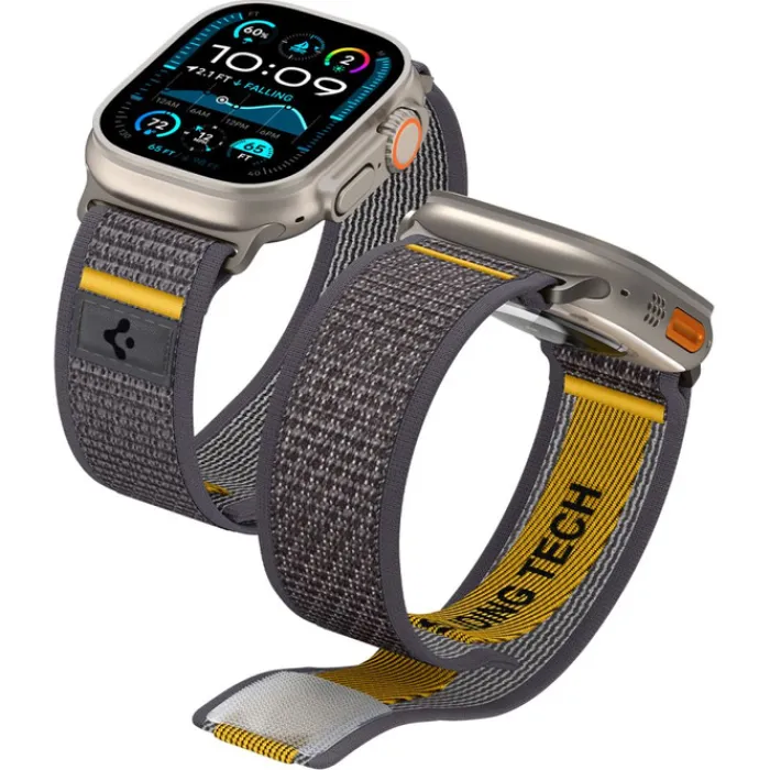 Spigen Apple Watch 5 45Mm|Apple Watch Se 2022 44Mm-PASEK APPLE WATCH 6 / 7 / 8 / 9 / 10 / SE / ULTRA 1 / 2 (44 / 45 / 46 / 49 MM) ACTIVE ATHLEX AIR SZARY