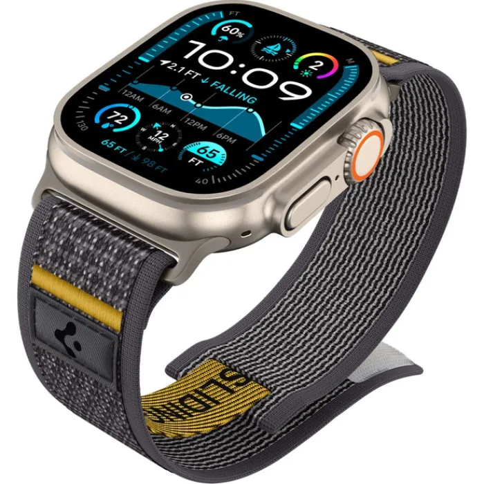Spigen Apple Watch 5 45Mm|Apple Watch Se 2022 44Mm-PASEK APPLE WATCH 6 / 7 / 8 / 9 / 10 / SE / ULTRA 1 / 2 (44 / 45 / 46 / 49 MM) ACTIVE ATHLEX AIR SZARY