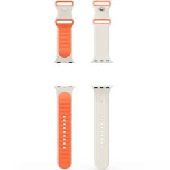Spigen Apple Watch Se 2022 44Mm|Apple Watch 2 42Mm-PASEK APPLE WATCH 6 / 7 / 8 / 9 / 10 / SE / ULTRA 1 / 2 (44 / 45 / 46 / 49 MM) NANO POP ORANGE BEIGE