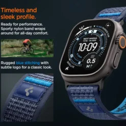 Spigen Apple Watch Se 44Mm|Apple Watch 9 45Mm-PASEK APPLE WATCH 8 / 9 / 10 / 11 / SE / ULTRA (44 / 45 / 46 / 49 MM) ACTIVE ATHLEX AIR 2 NAVY BLUE