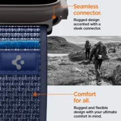 Spigen Apple Watch Se 44Mm|Apple Watch 9 45Mm-PASEK APPLE WATCH 8 / 9 / 10 / 11 / SE / ULTRA (44 / 45 / 46 / 49 MM) ACTIVE ATHLEX AIR 2 NAVY BLUE