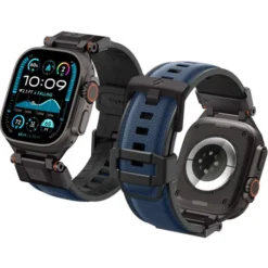Spigen Apple Watch 5 42Mm|Apple Watch 5 45Mm-PASEK APPLE WATCH 6 / 7 / 8 / 9 / 10 / SE / ULTRA 1 / 2 (44 / 45 / 46 / 49 MM) DURAPRO ARMOR GRANATOWY