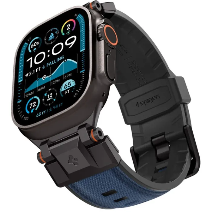 Spigen Apple Watch 5 42Mm|Apple Watch 5 45Mm-PASEK APPLE WATCH 6 / 7 / 8 / 9 / 10 / SE / ULTRA 1 / 2 (44 / 45 / 46 / 49 MM) DURAPRO ARMOR GRANATOWY