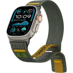 Spigen Apple Watch 5 45Mm|Apple Watch Se 2022 44Mm-PASEK APPLE WATCH 6 / 7 / 8 / 9 / 10 / SE / ULTRA 1 / 2 (44 / 45 / 46 / 49 MM) ACTIVE ATHLEX AIR ZIELONY
