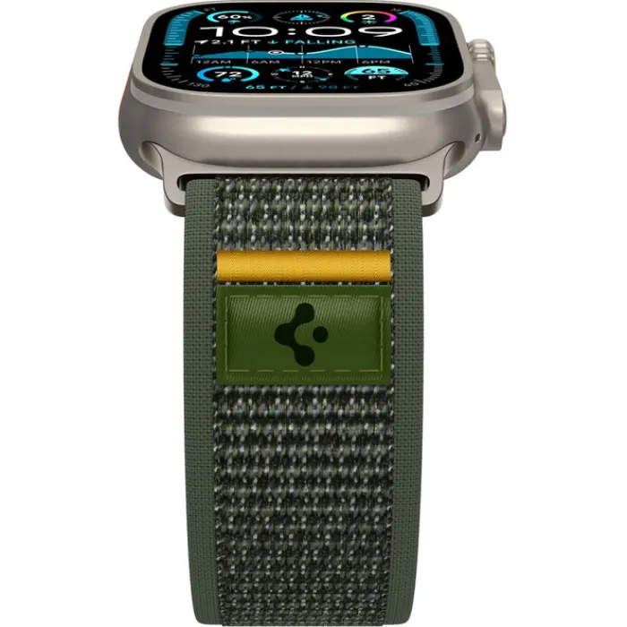 Spigen Apple Watch 5 45Mm|Apple Watch Se 2022 44Mm-PASEK APPLE WATCH 6 / 7 / 8 / 9 / 10 / SE / ULTRA 1 / 2 (44 / 45 / 46 / 49 MM) ACTIVE ATHLEX AIR ZIELONY