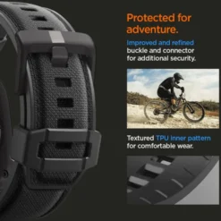 Spigen Apple Watch 5 42Mm|Apple Watch 5 45Mm-PASEK APPLE WATCH 6 / 7 / 8 / 9 / 10 / SE / ULTRA 1 / 2 (44 / 45 / 46 / 49 MM) DURAPRO ARMOR CZARNY