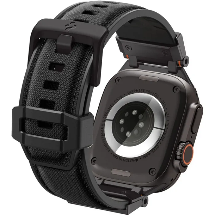 Spigen Apple Watch 5 42Mm|Apple Watch 5 45Mm-PASEK APPLE WATCH 6 / 7 / 8 / 9 / 10 / SE / ULTRA 1 / 2 (44 / 45 / 46 / 49 MM) DURAPRO ARMOR CZARNY
