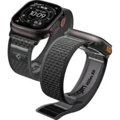 Spigen Apple Watch Se 44Mm|Apple Watch 9 45Mm-PASEK APPLE WATCH 8 / 9 / 10 / 11 / SE / ULTRA (44 / 45 / 46 / 49 MM) ACTIVE ATHLEX AIR 2 BLACK / GREY
