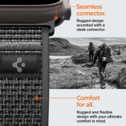 Spigen Apple Watch Se 44Mm|Apple Watch 9 45Mm-PASEK APPLE WATCH 8 / 9 / 10 / 11 / SE / ULTRA (44 / 45 / 46 / 49 MM) ACTIVE ATHLEX AIR 2 BLACK / GREY