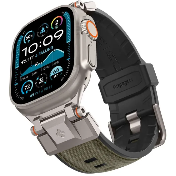 Spigen Apple Watch 5 42Mm|Apple Watch 5 45Mm-PASEK APPLE WATCH 6 / 7 / 8 / 9 / 10 / SE / ULTRA 1 / 2 (44 / 45 / 46 / 49 MM) DURAPRO ARMOR MILITARY GREEN
