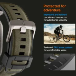Spigen Apple Watch 5 42Mm|Apple Watch 5 45Mm-PASEK APPLE WATCH 6 / 7 / 8 / 9 / 10 / SE / ULTRA 1 / 2 (44 / 45 / 46 / 49 MM) DURAPRO ARMOR MILITARY GREEN