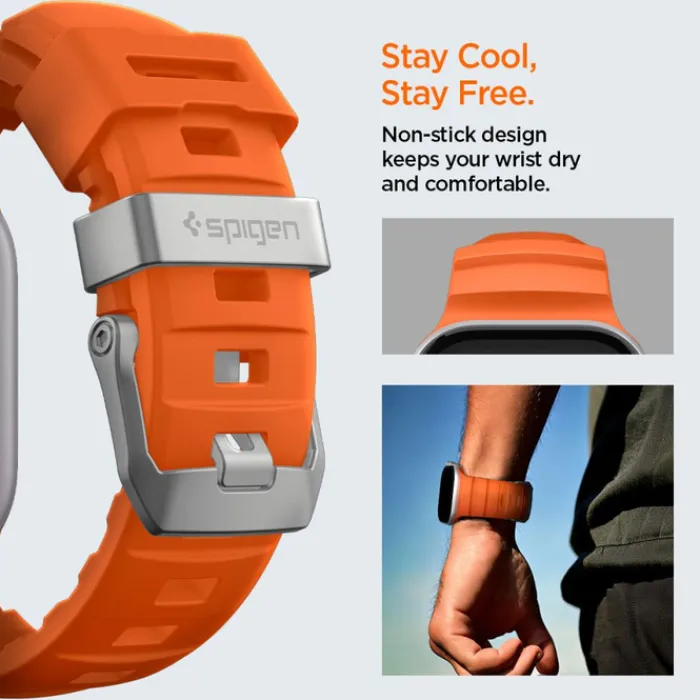 Spigen Apple Watch Se 44Mm|Apple Watch 9 45Mm-PASEK APPLE WATCH 8 / 9 / 10 / 11 / SE / ULTRA (44 / 45 / 46 / 49 MM) WBS2 BAND ORANGE