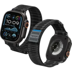 Spigen Apple Watch Se 44Mm|Apple Watch 9 45Mm-PASEK APPLE WATCH 8 / 9 / 10 / 11 / SE / ULTRA (44 / 45 / 46 / 49 MM) WBF0 BAND BLACK