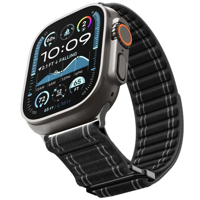 Spigen Apple Watch Se 44Mm|Apple Watch 9 45Mm-PASEK APPLE WATCH 8 / 9 / 10 / 11 / SE / ULTRA (44 / 45 / 46 / 49 MM) WBF0 BAND BLACK