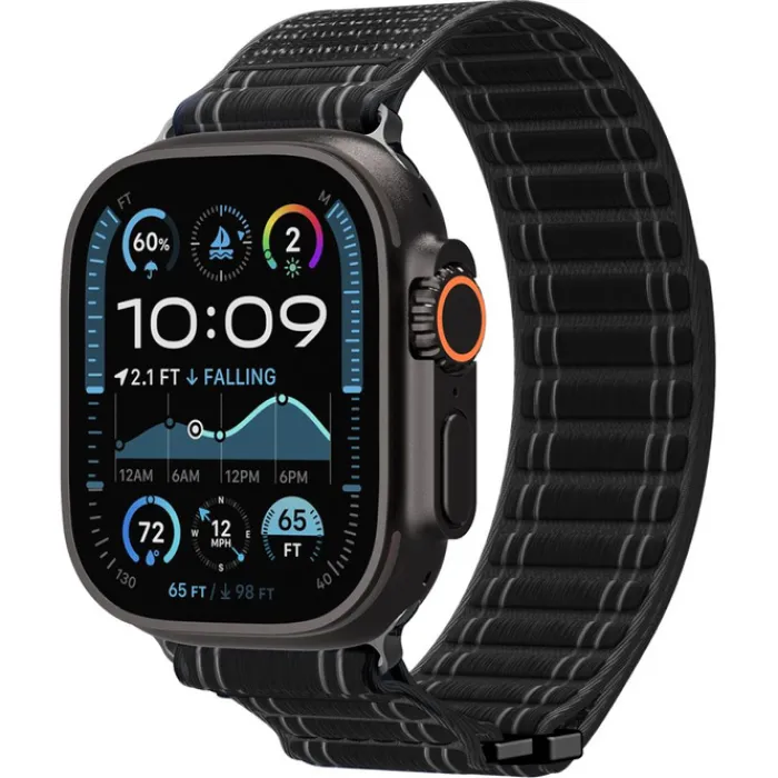 Spigen Apple Watch Se 44Mm|Apple Watch 9 45Mm-PASEK APPLE WATCH 8 / 9 / 10 / 11 / SE / ULTRA (44 / 45 / 46 / 49 MM) WBF0 BAND BLACK