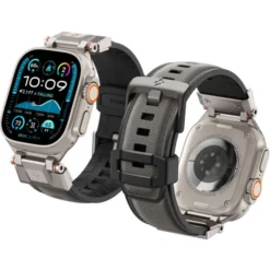 Spigen Apple Watch 5 42Mm|Apple Watch 5 45Mm-PASEK APPLE WATCH 6 / 7 / 8 / 9 / 10 / SE / ULTRA 1 / 2 (44 / 45 / 46 / 49 MM) DURAPRO ARMOR SZARY