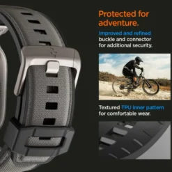 Spigen Apple Watch 5 42Mm|Apple Watch 5 45Mm-PASEK APPLE WATCH 6 / 7 / 8 / 9 / 10 / SE / ULTRA 1 / 2 (44 / 45 / 46 / 49 MM) DURAPRO ARMOR SZARY