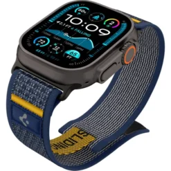 Spigen Apple Watch 5 45Mm|Apple Watch Se 2022 44Mm-PASEK APPLE WATCH 6 / 7 / 8 / 9 / 10 / SE / ULTRA 1 / 2 (44 / 45 / 46 / 49 MM) ACTIVE ATHLEX AIR GRANATOWY