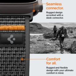 Spigen Apple Watch Se 44Mm|Apple Watch 9 45Mm-PASEK ATHLEX AIR 2 APPLE WATCH 8 / 9 / 10 / 11 / SE / ULTRA (44 / 45 / 46 / 49 MM) ACTIVE BLACK / ORANGE