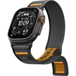 Spigen Apple Watch Se 44Mm|Apple Watch 9 45Mm-PASEK ATHLEX AIR 2 APPLE WATCH 8 / 9 / 10 / 11 / SE / ULTRA (44 / 45 / 46 / 49 MM) ACTIVE BLACK / ORANGE