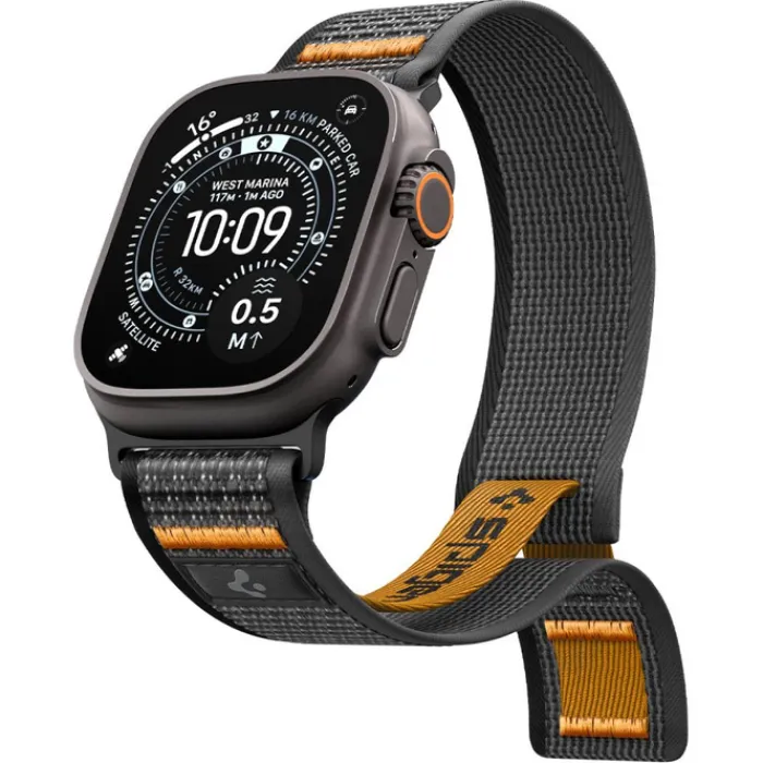 Spigen Apple Watch Se 44Mm|Apple Watch 9 45Mm-PASEK ATHLEX AIR 2 APPLE WATCH 8 / 9 / 10 / 11 / SE / ULTRA (44 / 45 / 46 / 49 MM) ACTIVE BLACK / ORANGE