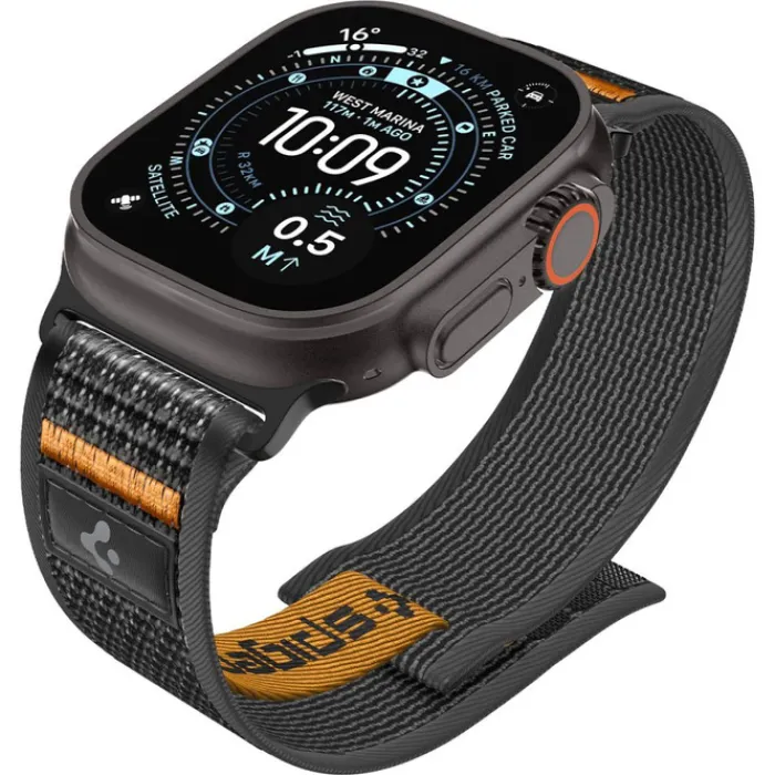 Spigen Apple Watch Se 44Mm|Apple Watch 9 45Mm-PASEK ATHLEX AIR 2 APPLE WATCH 8 / 9 / 10 / 11 / SE / ULTRA (44 / 45 / 46 / 49 MM) ACTIVE BLACK / ORANGE