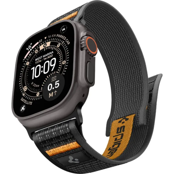 Spigen Apple Watch Se 44Mm|Apple Watch 9 45Mm-PASEK ATHLEX AIR 2 APPLE WATCH 8 / 9 / 10 / 11 / SE / ULTRA (44 / 45 / 46 / 49 MM) ACTIVE BLACK / ORANGE
