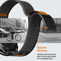 Spigen Garmin-PASEK ATHLEX AIR GARMIN QUICKFIT 22 MM ACTIVE BLACK/ORANGE