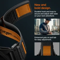 Spigen Garmin-PASEK ATHLEX AIR GARMIN QUICKFIT 22 MM ACTIVE BLACK/ORANGE