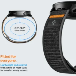 Spigen Garmin-PASEK ATHLEX AIR GARMIN QUICK RELEASE 22 MM ACTIVE BLACK/ORANGE