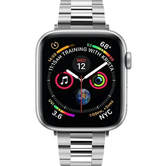 Spigen Apple Watch Se 2024 40Mm|Apple Watch 9 41Mm-Pasek Band Modern Fit Apple Watch 9 8 7 SE 2022 38mm 40mm 41mm Silver