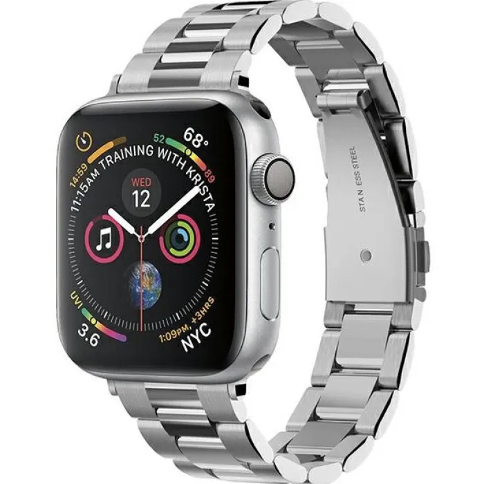 Spigen Apple Watch Se 2024 40Mm|Apple Watch 9 41Mm-Pasek Band Modern Fit Apple Watch 9 8 7 SE 2022 38mm 40mm 41mm Silver