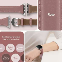 Spigen Apple Watch Se 2024 40Mm|Apple Watch 9 41Mm-Pasek Cyrill Kajuk Apple Watch 9 8 7 SE 2022 38mm 40mm 41mm Rose