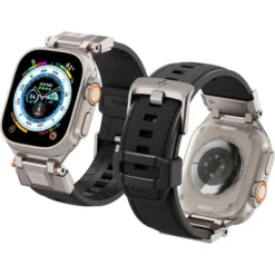 Spigen Apple Watch Se 44Mm|Apple Watch 9 45Mm-Pasek Durapro Armor Apple Watch Ultra 9 8 7 6 5 4 3 SE 2022 42mm 44mm 45mm 49mm Czarny