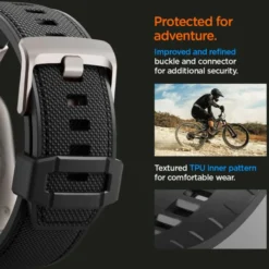 Spigen Apple Watch Se 44Mm|Apple Watch 9 45Mm-Pasek Durapro Armor Apple Watch Ultra 9 8 7 6 5 4 3 SE 2022 42mm 44mm 45mm 49mm Czarny
