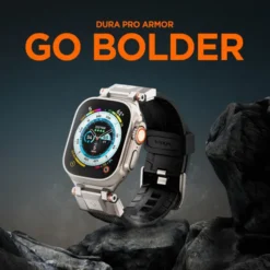 Spigen Apple Watch Se 44Mm|Apple Watch 9 45Mm-Pasek Durapro Armor Apple Watch Ultra 9 8 7 6 5 4 3 SE 2022 42mm 44mm 45mm 49mm Czarny