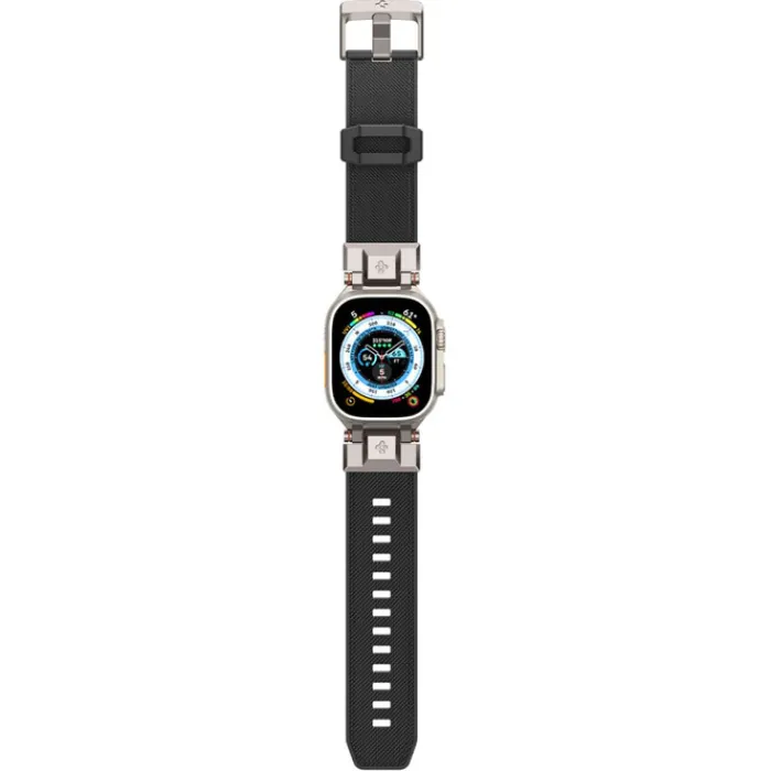 Spigen Apple Watch Se 44Mm|Apple Watch 9 45Mm-Pasek Durapro Armor Apple Watch Ultra 9 8 7 6 5 4 3 SE 2022 42mm 44mm 45mm 49mm Czarny