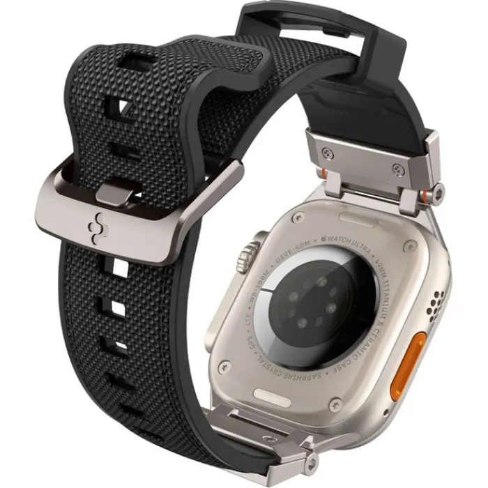 Spigen Apple Watch Se 44Mm|Apple Watch 9 45Mm-Pasek Durapro Armor Apple Watch Ultra 9 8 7 6 5 4 3 SE 2022 42mm 44mm 45mm 49mm Czarny
