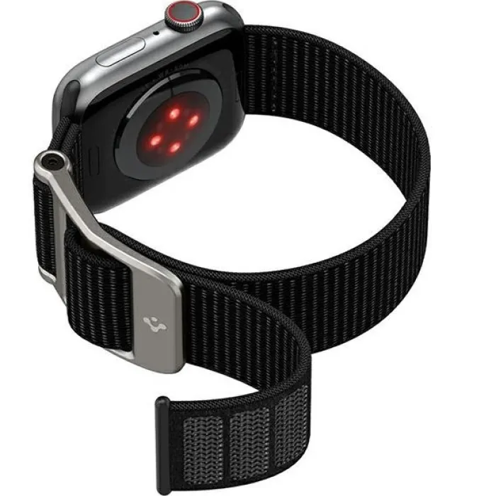 Spigen Apple Watch Se 44Mm|Apple Watch 9 45Mm-Pasek Durapro Flex Apple Watch Ultra 9 8 7 SE 2022 42mm 44mm 45mm 49mm Czarny