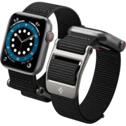 Spigen Apple Watch Se 44Mm|Apple Watch 9 45Mm-Pasek Durapro Flex Apple Watch Ultra 9 8 7 SE 2022 42mm 44mm 45mm 49mm Czarny