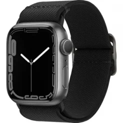 Spigen Apple Watch Se 44Mm|Apple Watch 9 45Mm-Pasek Fit Lite Apple Watch 6 / 7 / 8 / 9 / 10 / SE / ULTRA 1 / 2 (44 / 45 / 46 / 49 MM) BLACK Czarne