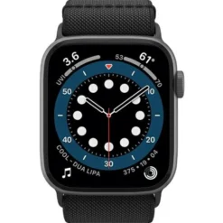 Spigen Apple Watch Se 44Mm|Apple Watch 9 45Mm-Pasek Fit Lite Apple Watch 6 / 7 / 8 / 9 / 10 / SE / ULTRA 1 / 2 (44 / 45 / 46 / 49 MM) BLACK Czarne