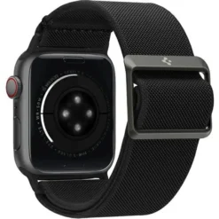 Spigen Apple Watch Se 44Mm|Apple Watch 9 45Mm-Pasek Fit Lite Apple Watch 6 / 7 / 8 / 9 / 10 / SE / ULTRA 1 / 2 (44 / 45 / 46 / 49 MM) BLACK Czarne