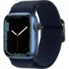 Spigen Apple Watch Se 44Mm|Apple Watch 9 45Mm-Pasek Fit Lite Apple Watch Ultra 9 8 7 SE 2022 42mm 44mm 45mm 49mm Niebieski