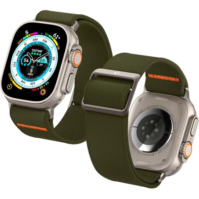 Spigen Apple Watch Se 44Mm|Apple Watch 9 45Mm-Pasek Fit Lite Ultra Apple Watch 4 / 5 / 6 / 7 / 8 / 9 / Se / Ultra (42 / 44 / 45 / 49 Mm) Khaki