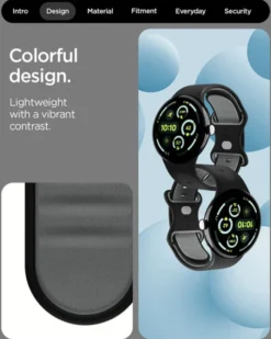 Spigen Google-PASEK GOOGLE PIXEL WATCH 4 3 2 1 41MM NANO POP BAND BLACK SESAME